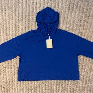 The Retro Jersey Hoodie in Indigo